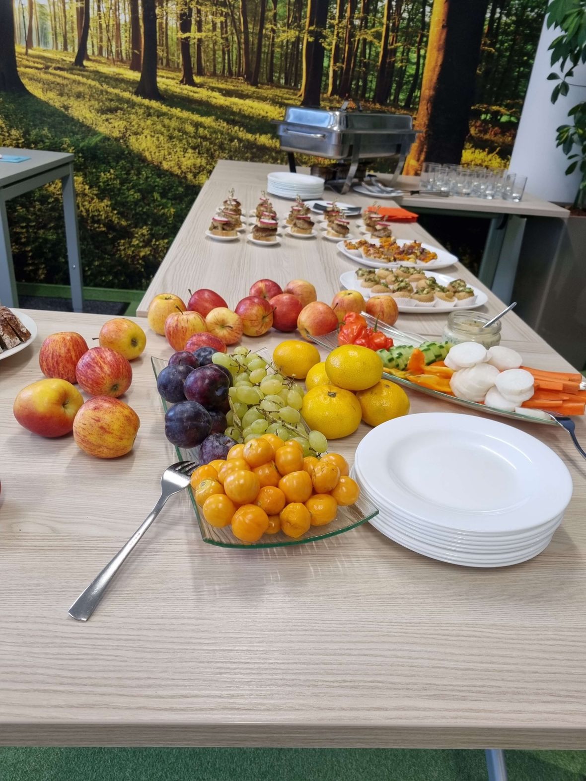 Buffet mit Obst