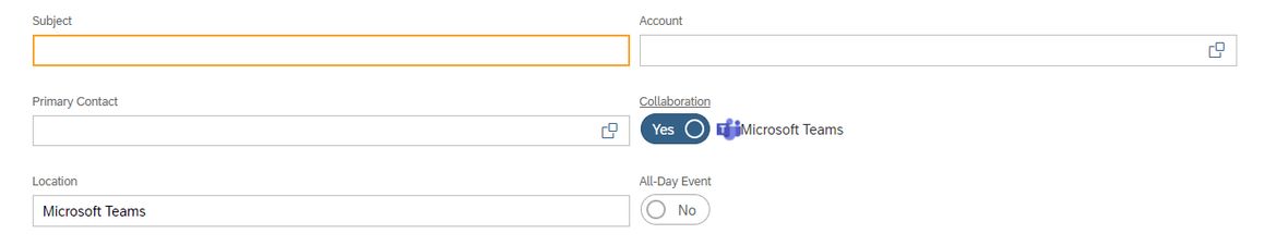 Screenshot Microsoft Teams in SAP integrieren