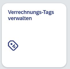 Button Verrechnung Tags verwalten