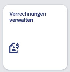 Screenshot Button Verrechnung verwalten