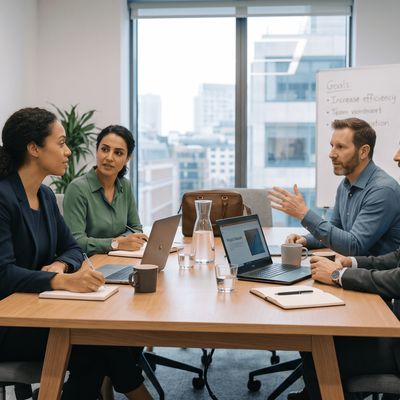 Gruppe im Büro