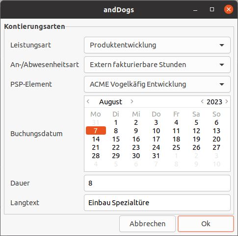 Screenshot Kalendar