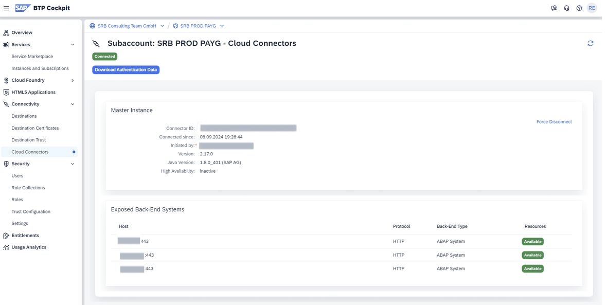 Screenshot Cloud Connector