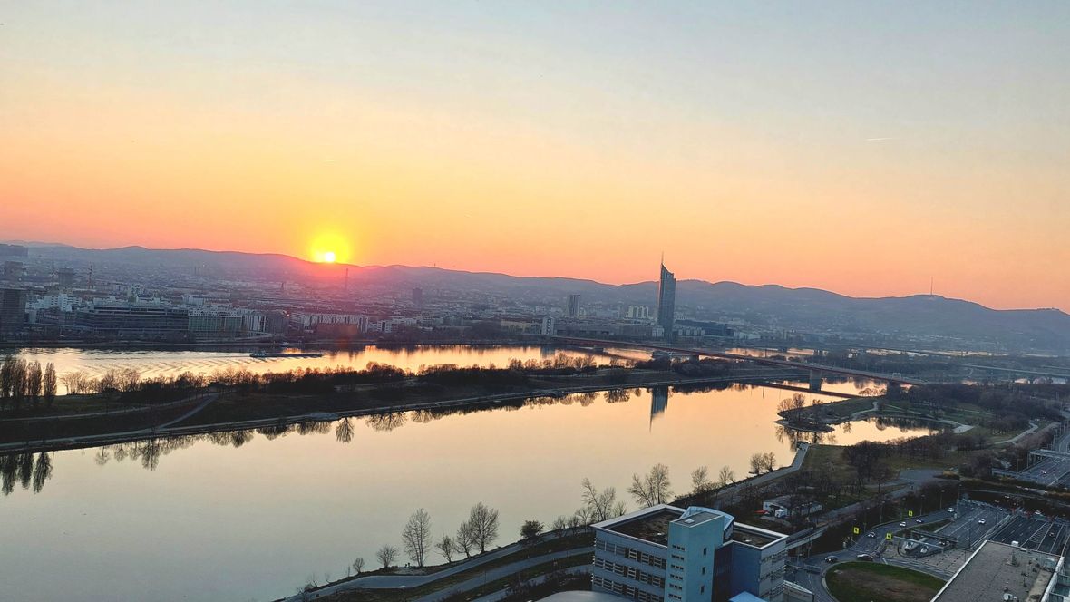 Foto eines Sonnenuntergangs