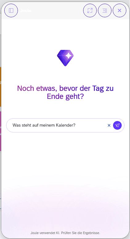 Screenshot KI Eingabe