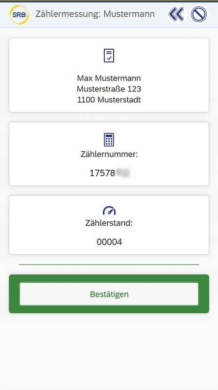 Screenshot Zählermessung